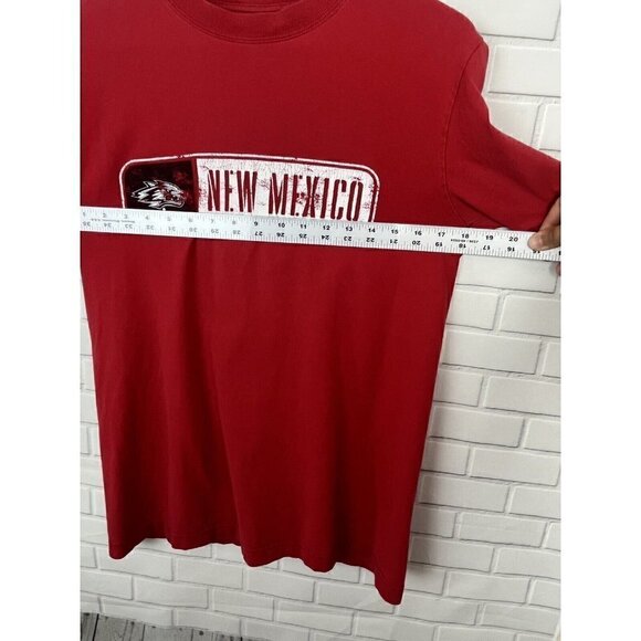 NCAA by KA Inc. Red UNM University Lobos New Mexico T Shirt Tee Top Men's Small - Picture 6 of 12
